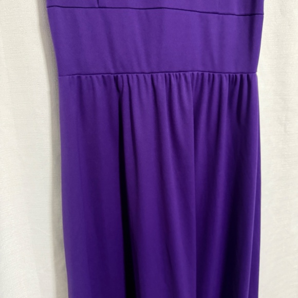 Vintage 60's Lou Ette Purple Keyhole Open Front Maxi with Micro Shorts Size M - Picture 7 of 15